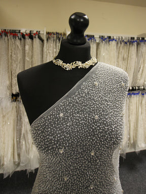 Ivory Diamanté Lace - Vignette