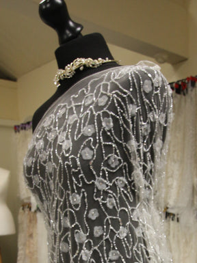Ivory Beaded Lace - Zundira