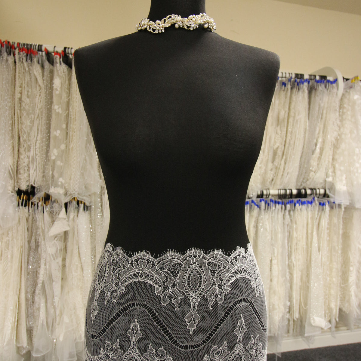 Ivory Eco Chantilly Lace Trim - Devika