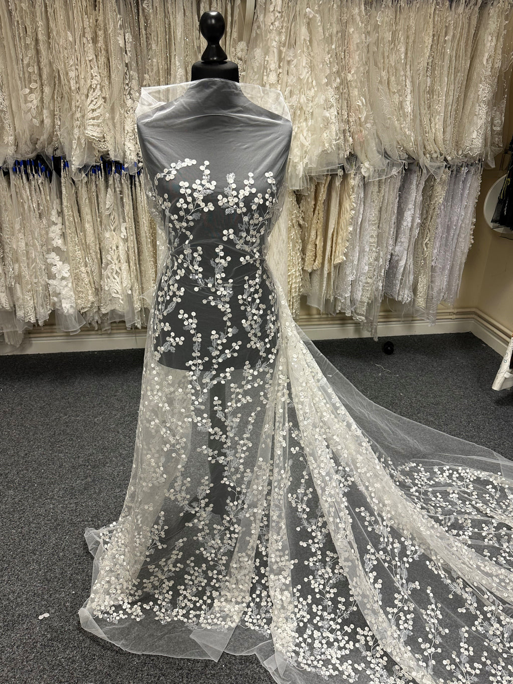 knee length dresses for ladies Designer Lace Half Sleeve Square Neck Destination Wedding Dress