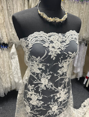 Ivory Corded Lace - Maria