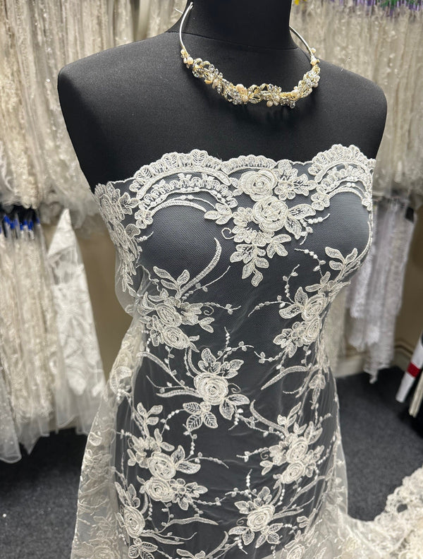 Ivory Corded Lace Priya