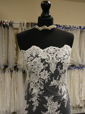 Ivory Corded Embroidery Lace - Aisha