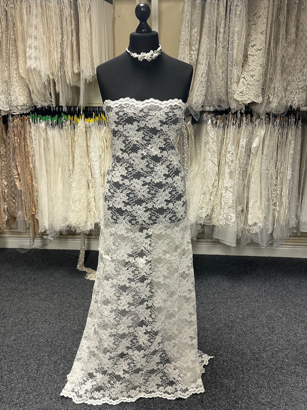 Ivory Corded Wedding Lace - Audrey