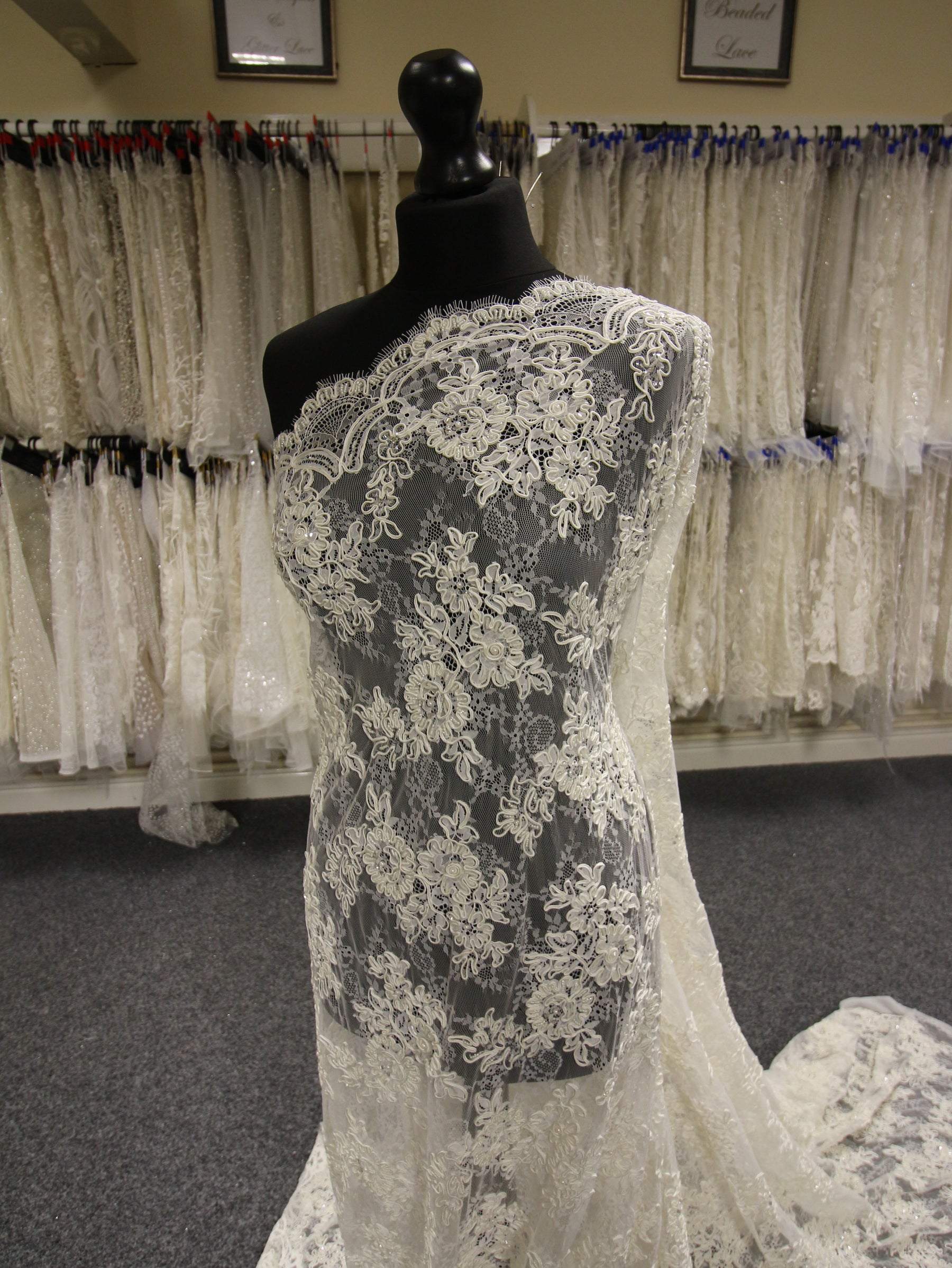 Ivory Corded Lace – Gemma