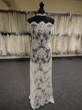 Discounted Ivory Corded Lace - Karen