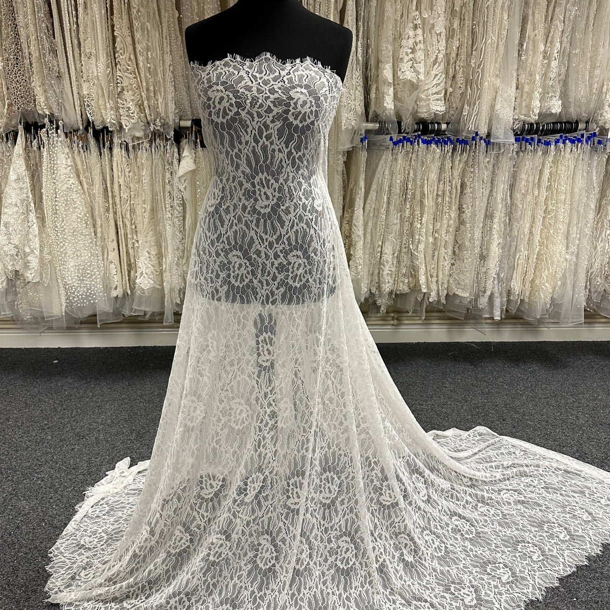 Ivory Corded Raschel Lace – Lesidi