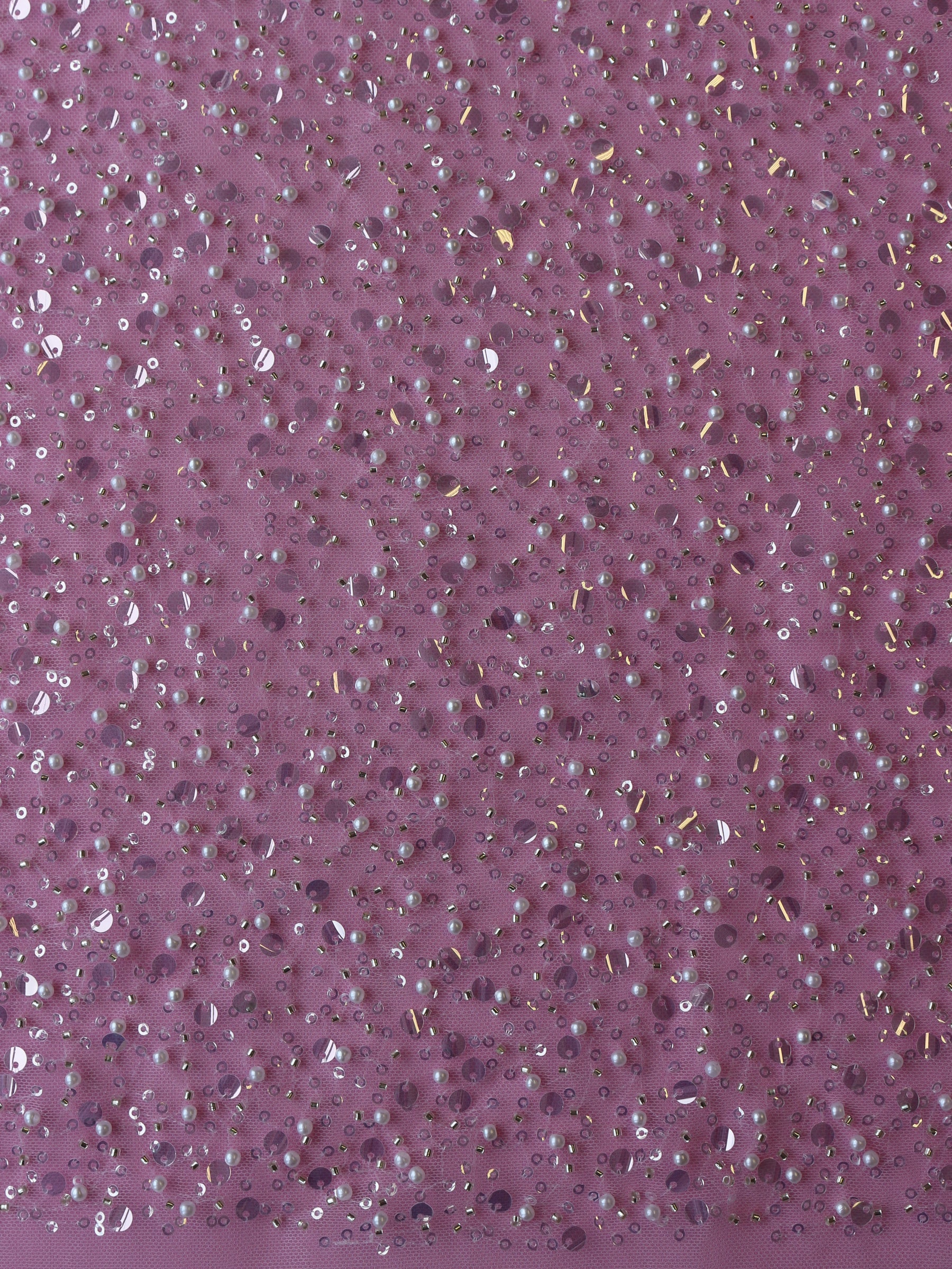 Plum Sparkle Glitter Tulle Fabric – In-Weave Fabric