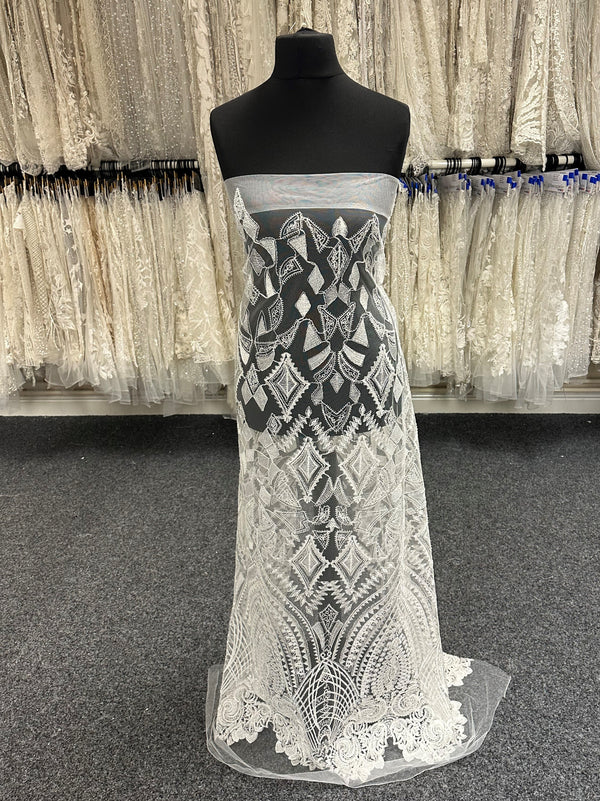 Ivory Embroidered Lace Fiona Cf main image 0