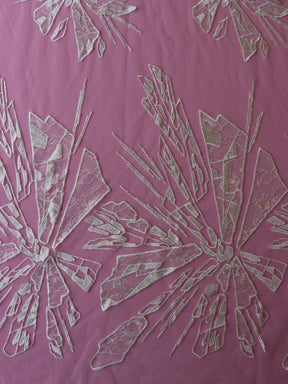 Ivory Embroidered Lace - Leif