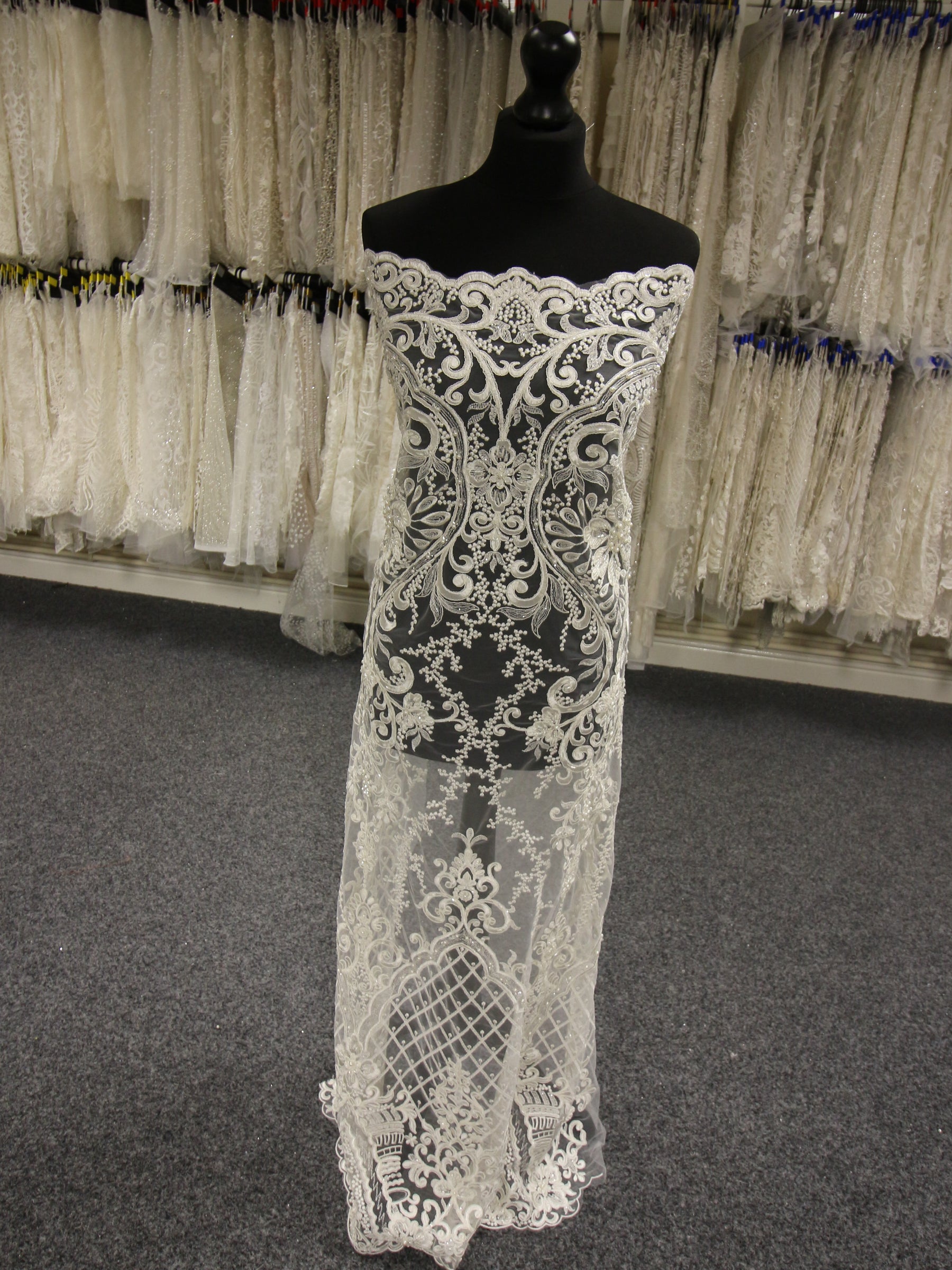 Ivory Embroidered Lace - Taylor