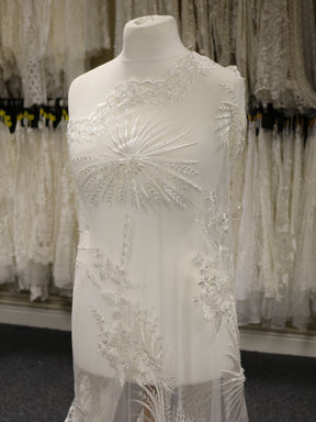 Ivory Beaded Lace - Toni