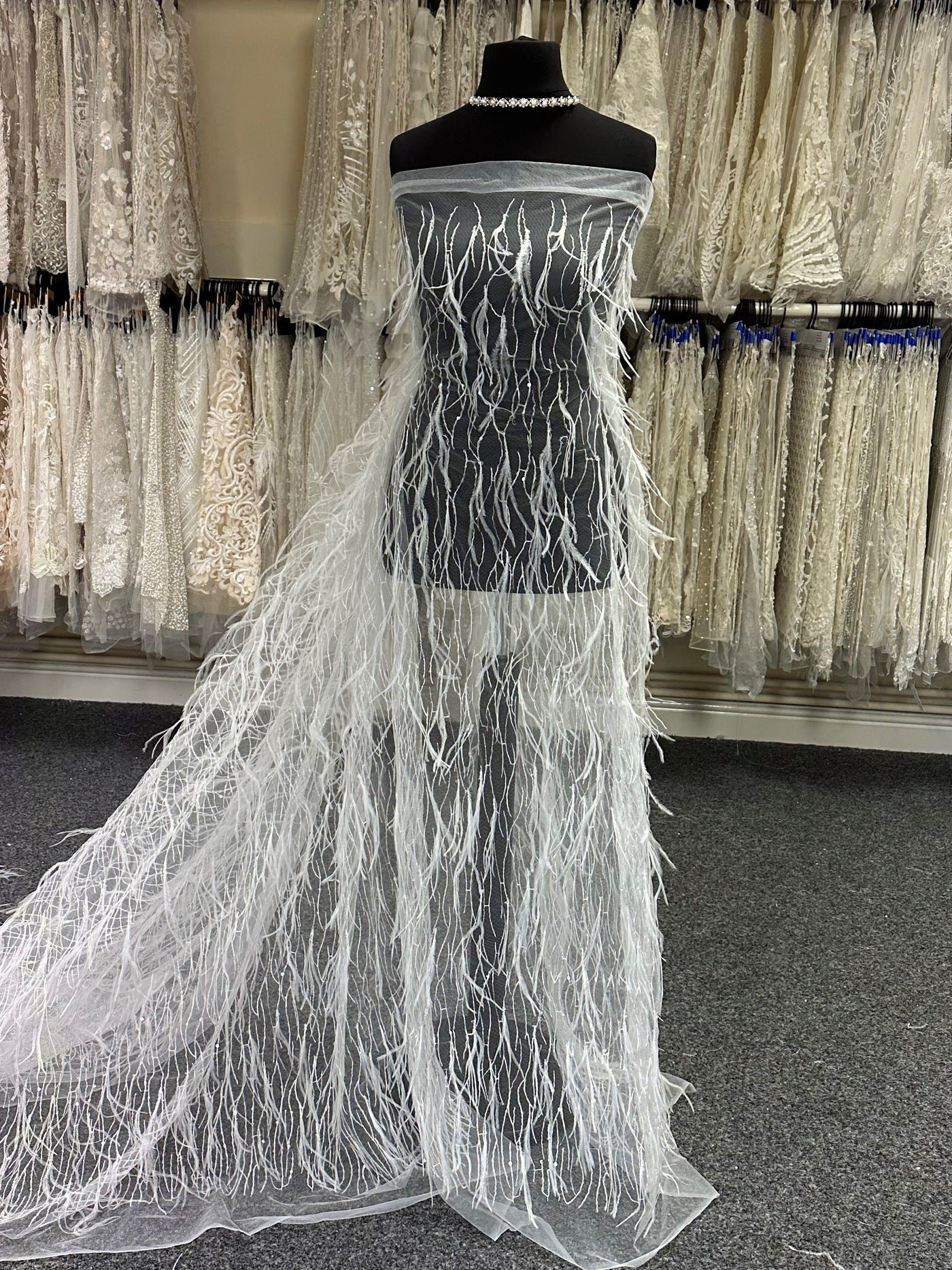 Ivory Feather Lace Guadaloupe main image 0