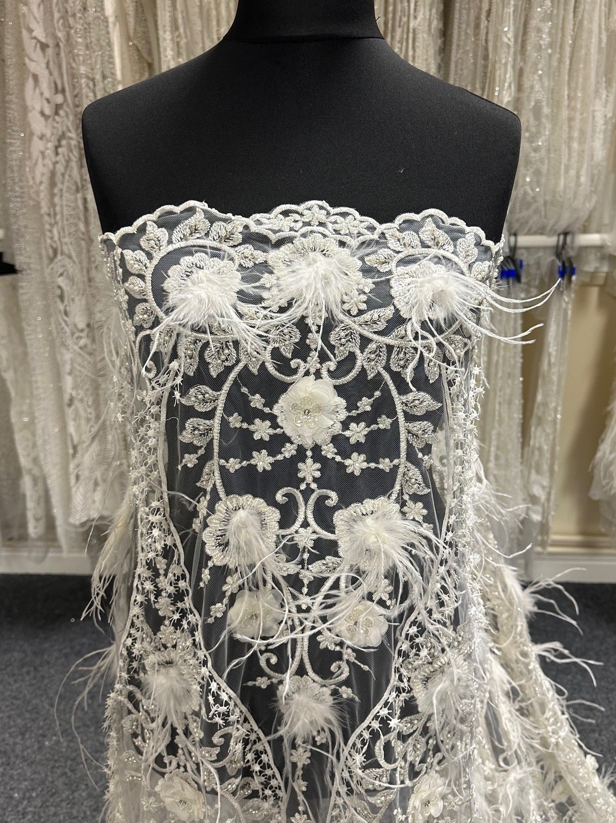 Discounted Ivory Beaded Lace - Faye