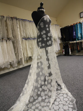 Ivory Beaded Lace - Julita