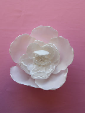 Ivory Flower Applique - Mulberry