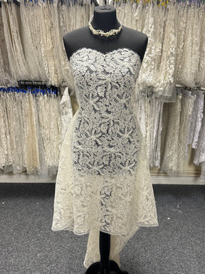 Ivory Corded Chantilly Lace - Mila