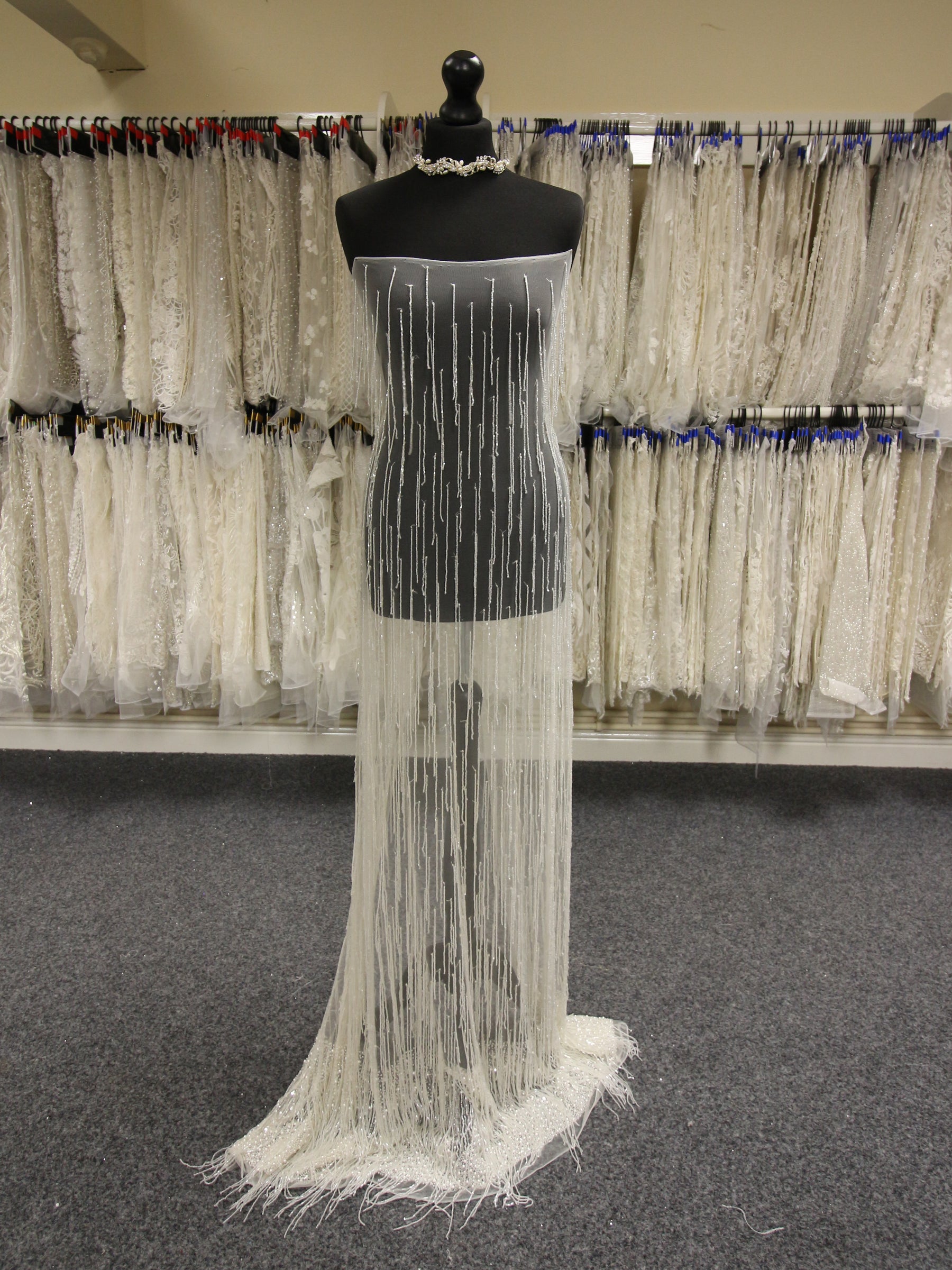 Ivory Beaded Lace - Astaire