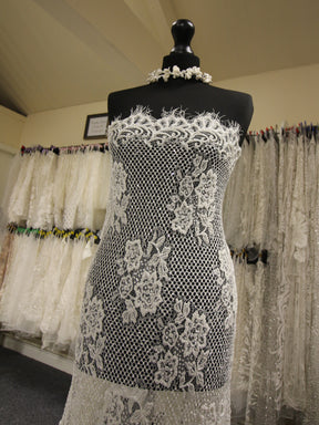 Ivory Beaded Lace - Dagmar