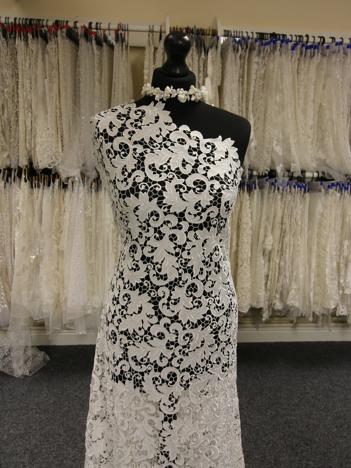 Ivory Embroidered Lace - Gwyneth