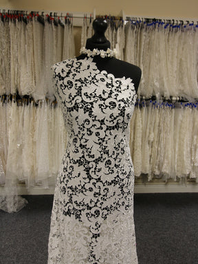 Ivory Embroidered Lace - Gwyneth