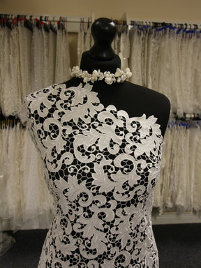 Ivory Embroidered Lace - Gwyneth