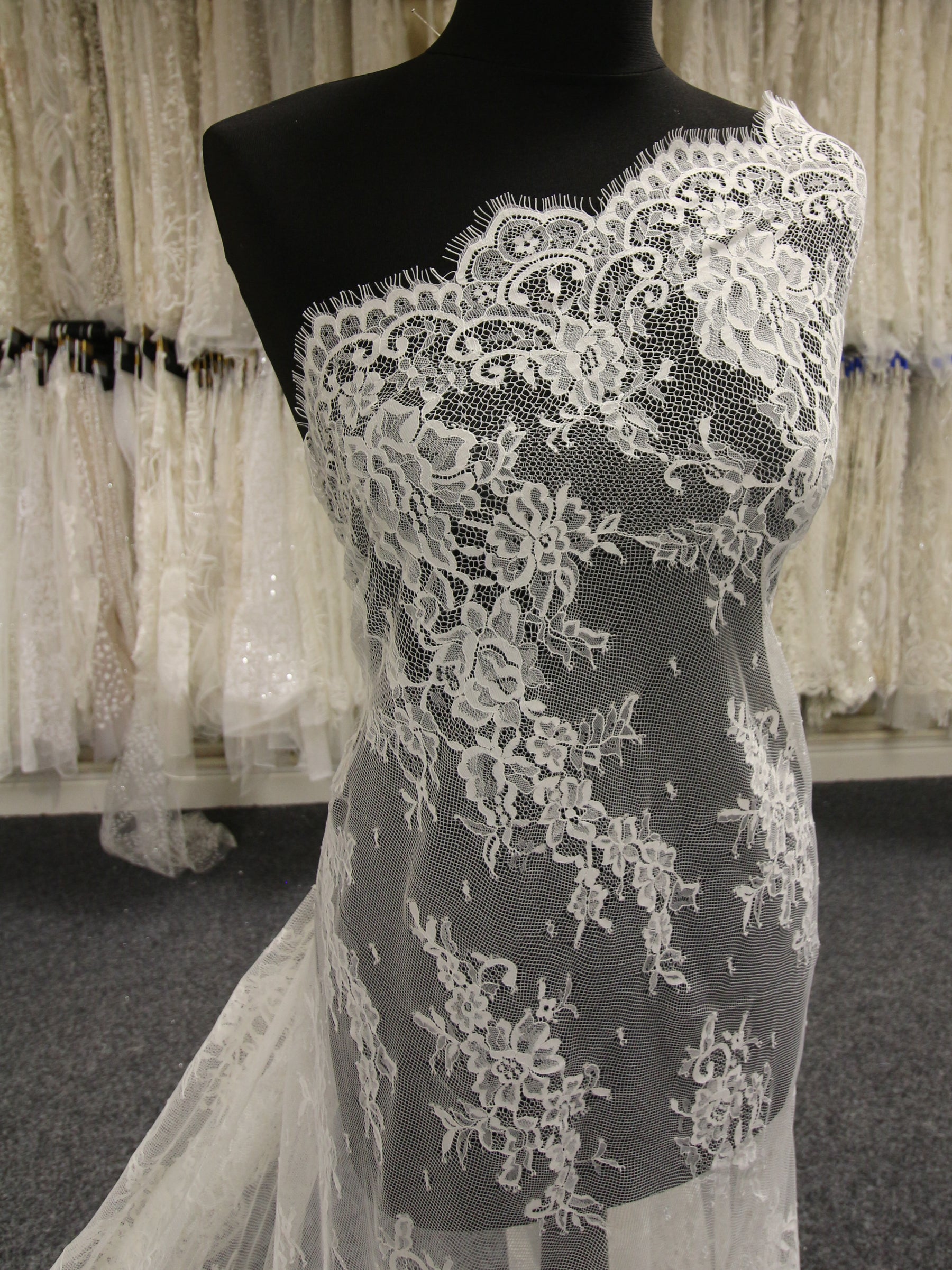 Ivory Raschel Lace - Hester