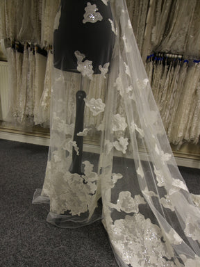 Ivory Embroidered Lace - Higoa