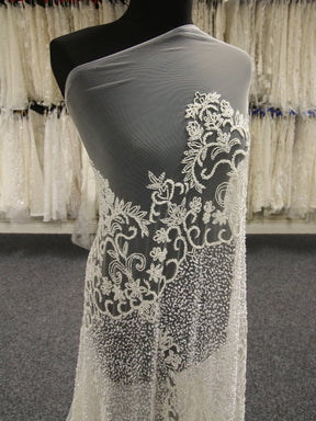 Ivory Beaded Lace - Indie