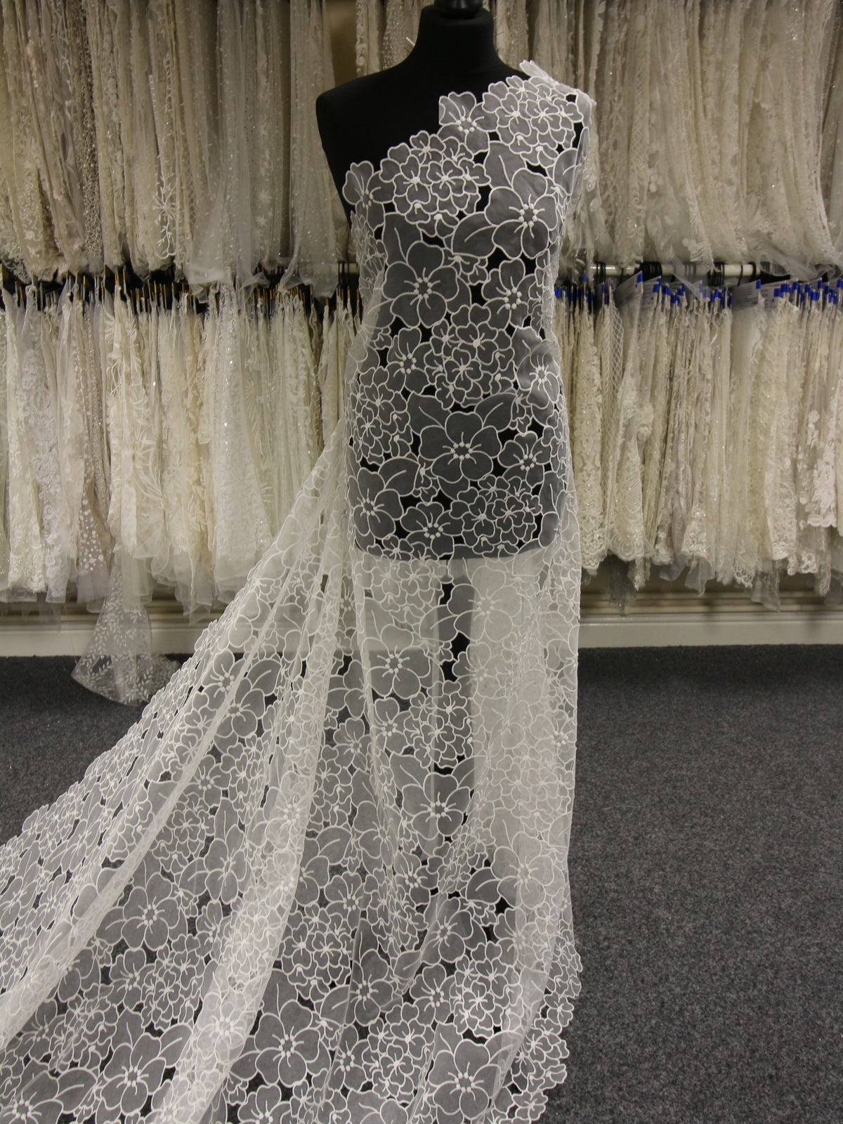 Ivory Organza Lace - Khalisi