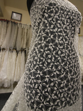 Ivory Embroidered Lace - Kiana