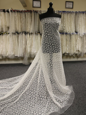 Ivory Embroidered Lace - Kiana