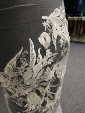 Ivory 3D Bridal Lace - Lacey