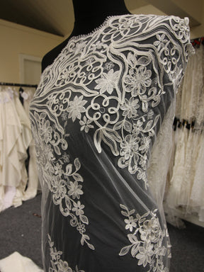 Ivory Corded Lace - Libby