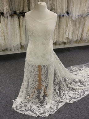 Ivory Embroidered Lace - Nicolette