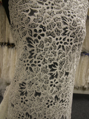 Ivory Beaded Embroidery Lace - Ramona