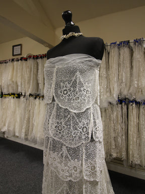 Ivory Beaded Layered Lace - Tori