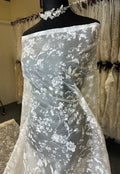 Ivory Printed Silk Leonardo