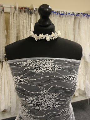 Ivory Raschel Lace - Clarisse