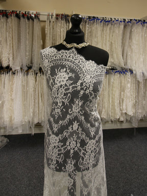 Ivory Raschel Lace - Holly