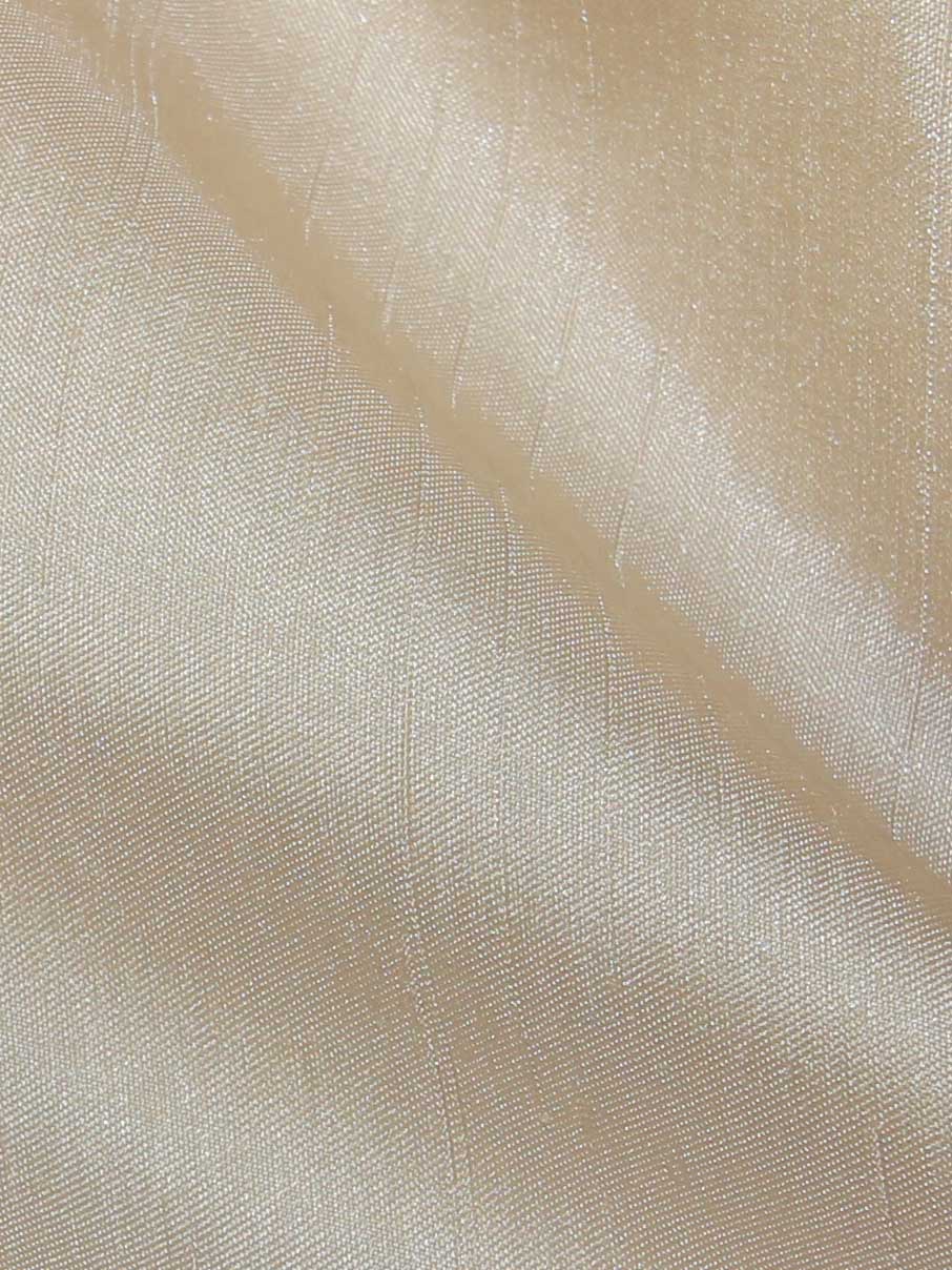 Ivory Polyester Satin Backed Dupion - Clarity