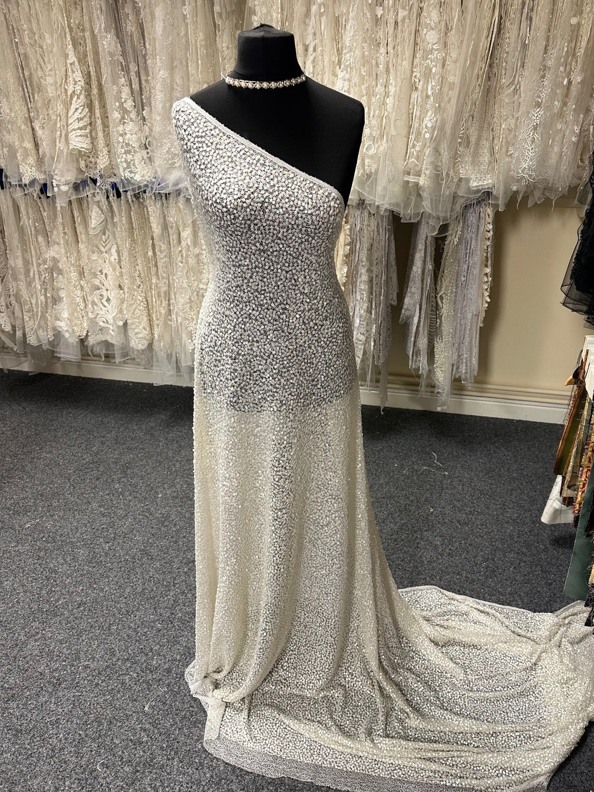 Ivory Couture Embroidery - Moondust