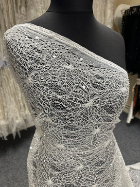 Ivory Sequin Lace - Ida