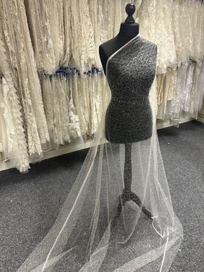 Ivory Sequinned Tulle - Katja