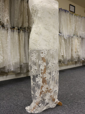 Ivory Beaded Lace - Monica