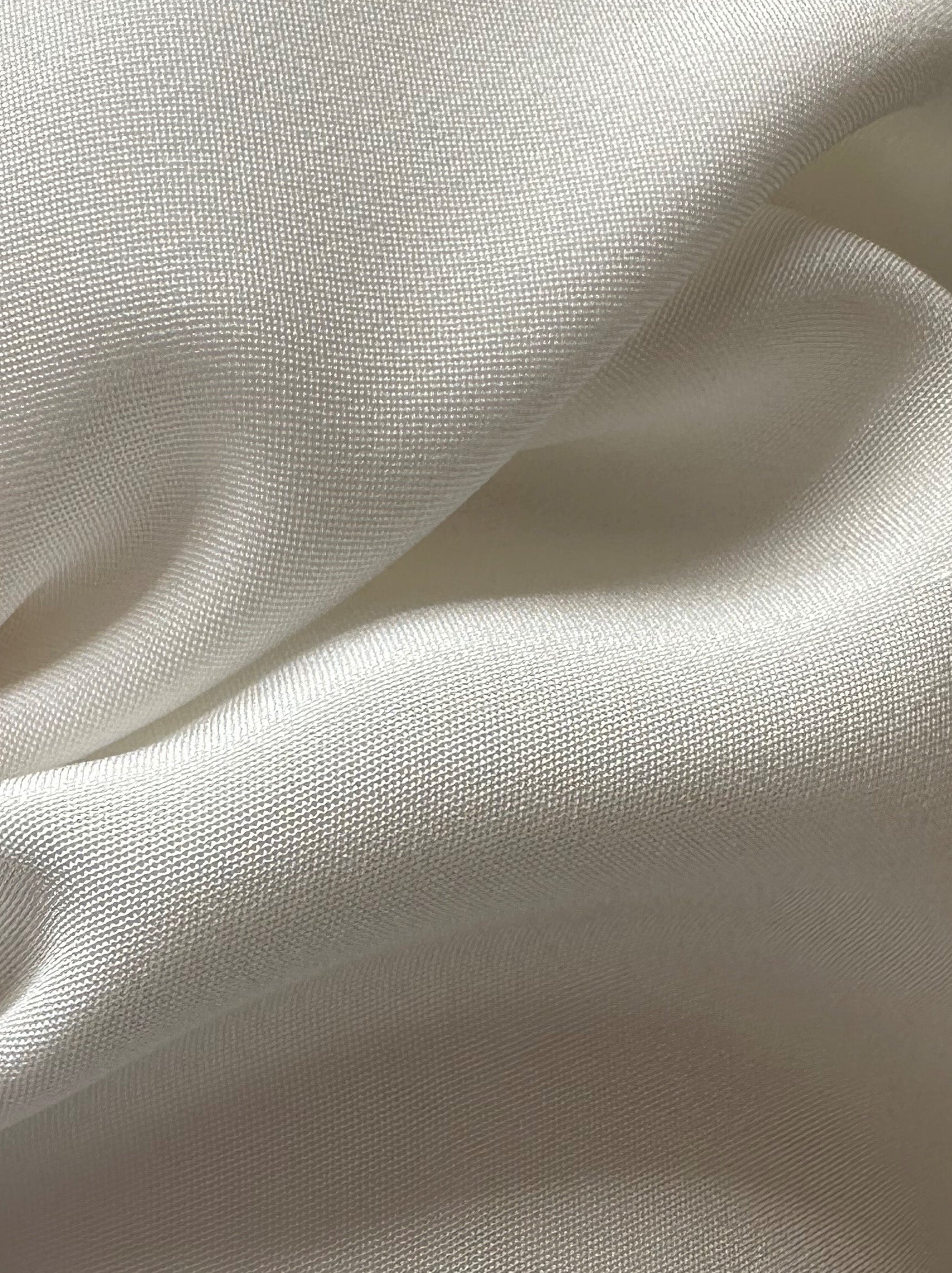 Ivory Italian Silk Crepe - Antibes