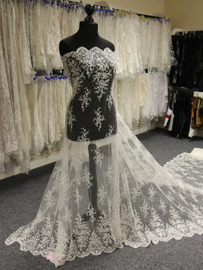 Ivory Beaded Lace - Veronica