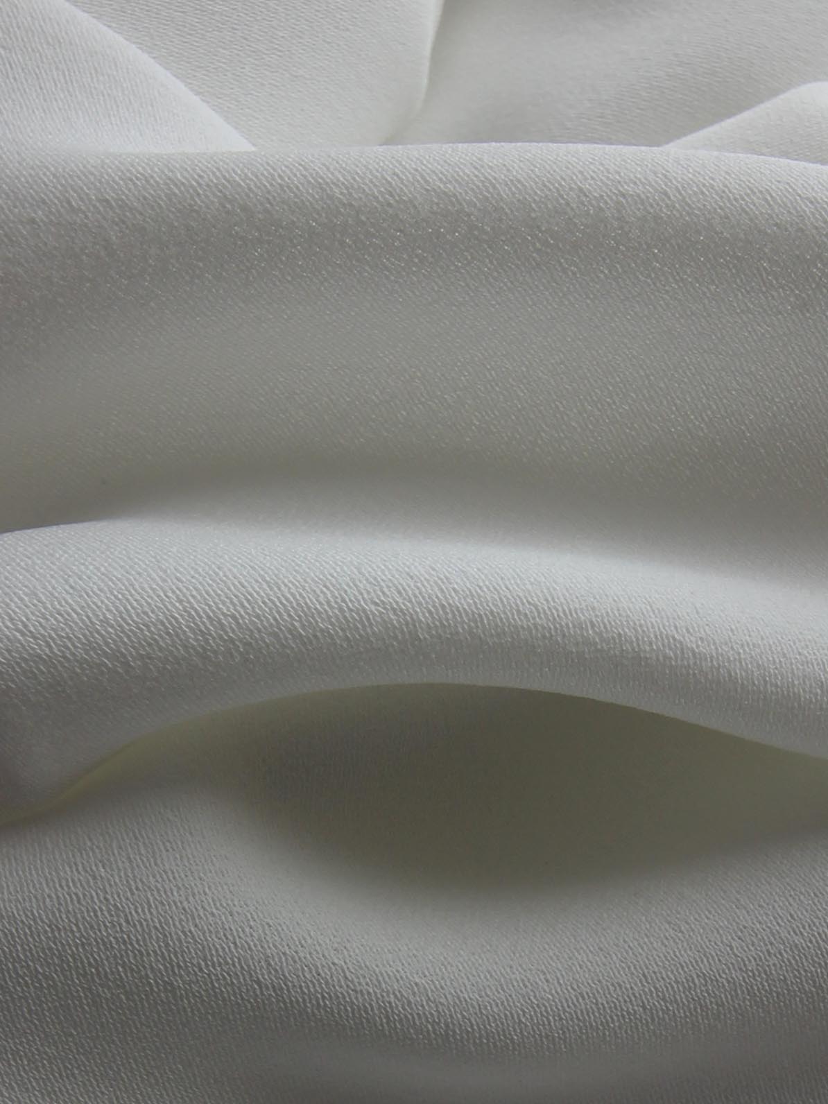 Ivory Polyester Crepe - Curiosity