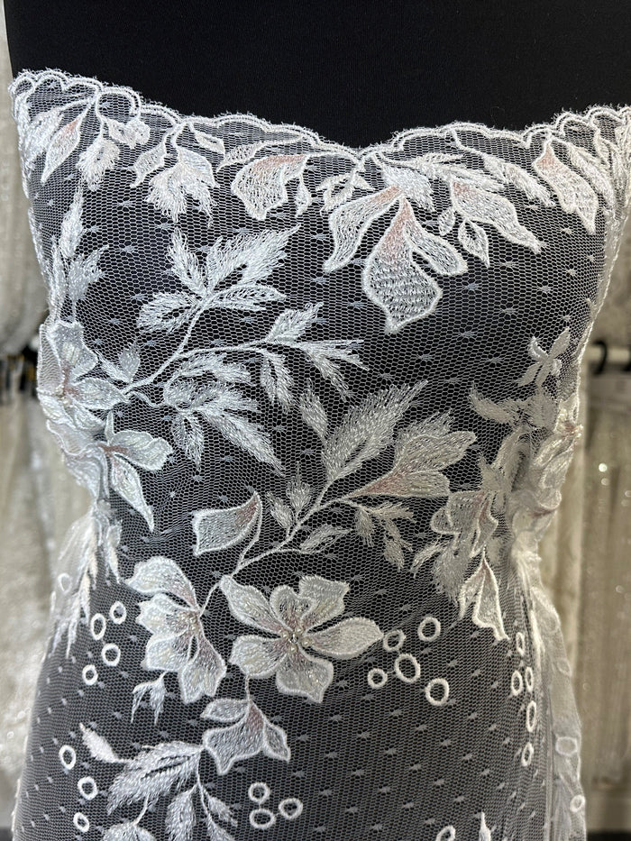 Ivory And Blush Lace Henrietta