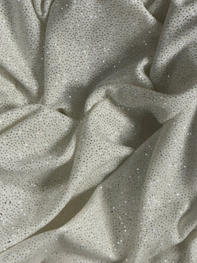 Ivory Glitter Jersey Fabric - Daredevil